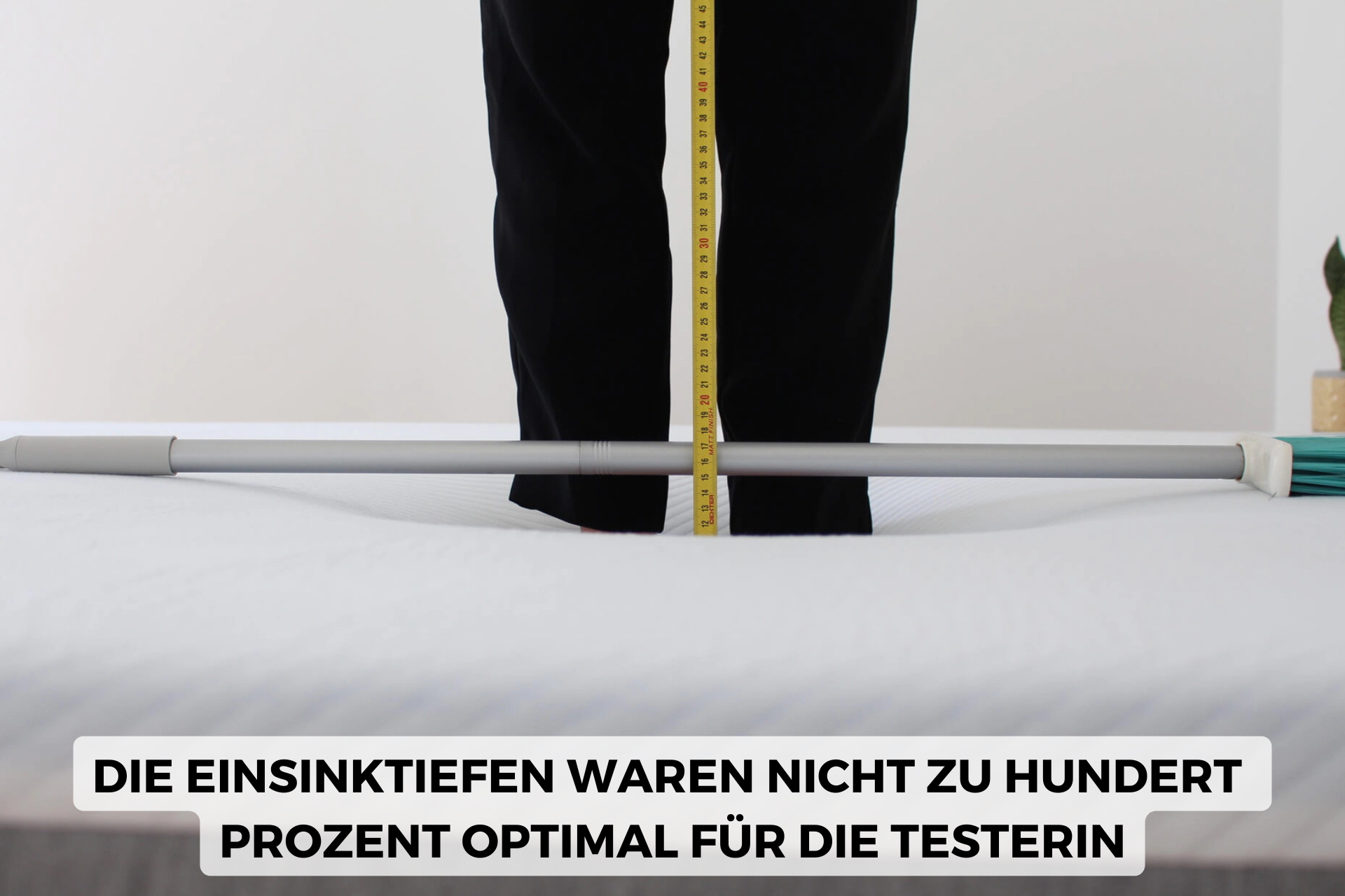 Einsinktest bei der Hypnia Komfort Premium Matratze